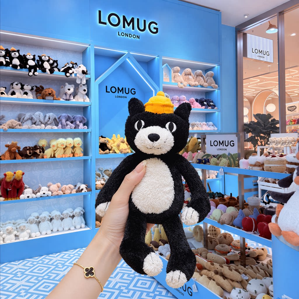 英国LOMUG呆萌猫创意毛绒玩毛绒/玩偶/公仔/布