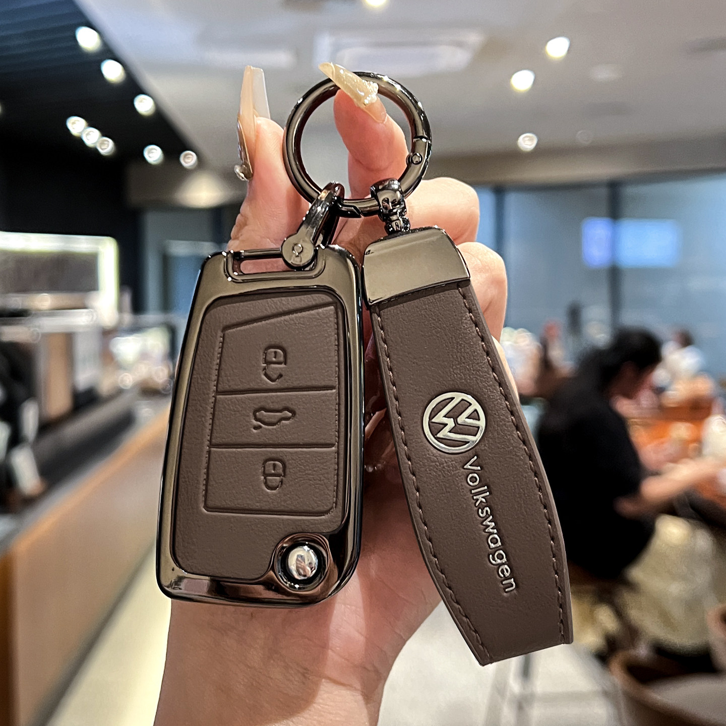 大众探岳钥匙套26新款迈腾汽车朗逸扣速腾专用揽巡壳帕萨特包polo