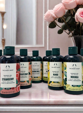 The Body Shop 美体小铺沐浴露250ml 芒果椰子玫瑰滋润清洁沐浴胶