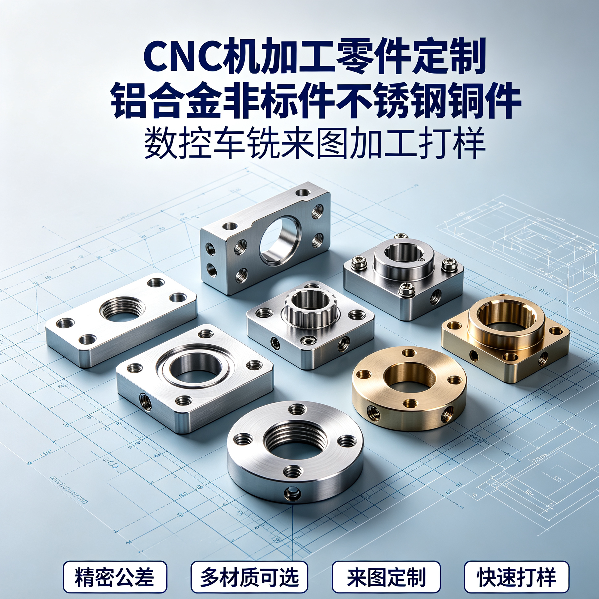 CNC非标件来图加工打样