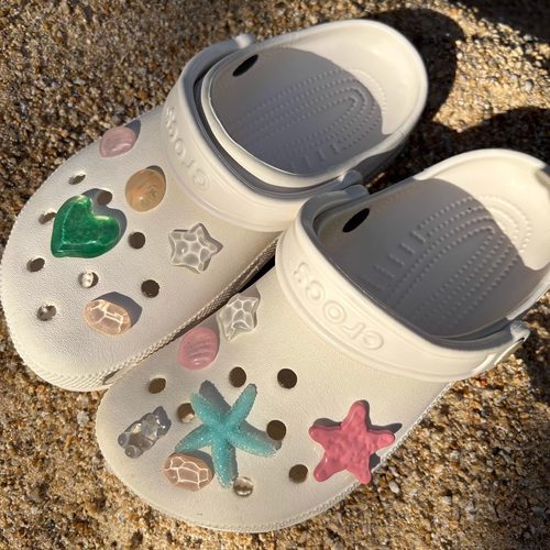 金属水钻亚克力洞洞鞋花鞋配饰可拆卸花园鞋装饰品情侣男女鞋花扣