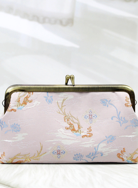 非成品 手工布艺DIY材料包-螺丝孔笔袋 含120cmO链