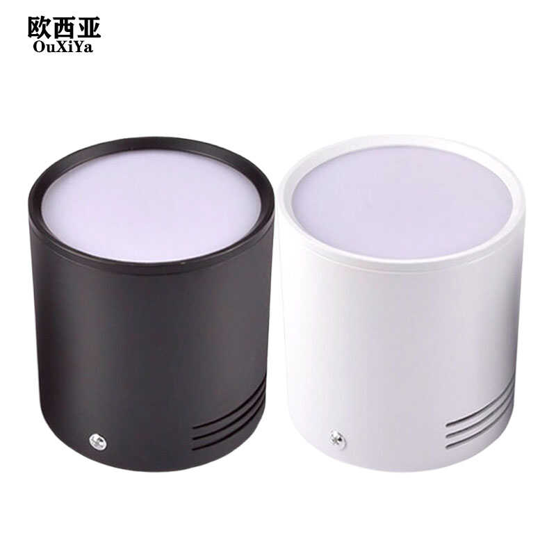 cob明装筒灯免开孔led吸顶吊线灯