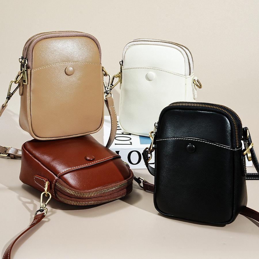 轻奢小众高级感真皮女包手机包头层牛皮单肩斜挎包迷你包小方包女,箱包皮具/热销女包/男包,通用款女包,淘宝优惠券,粉丝福利购,淘宝优惠卷