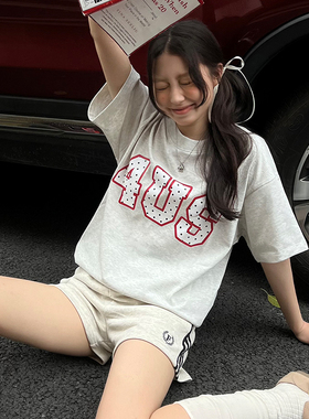 FORUYES官方店 春夏新品波点印花国潮情侣男女宽松打底衫T恤短袖