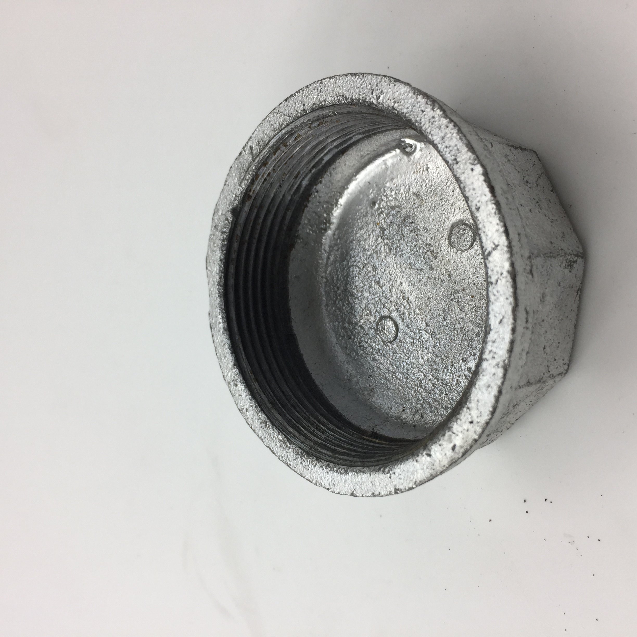 铁镀锌管帽2.5寸内丝堵头封头dn65管帽 铁堵头镀锌管件 铁管配件