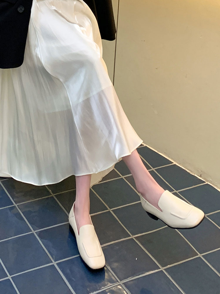 乐福鞋法式羊皮气质温柔软舒服