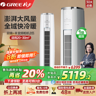 以旧换新一级能效2匹家用空调柜机云锦 格力 Ⅲ国补 Gree