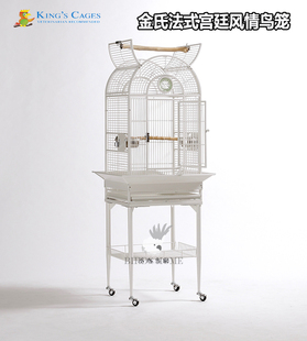 美国金氏法式宫廷风情豪华鹦鹉笼中小型鸟笼低碳钢虎皮牡丹玄凤