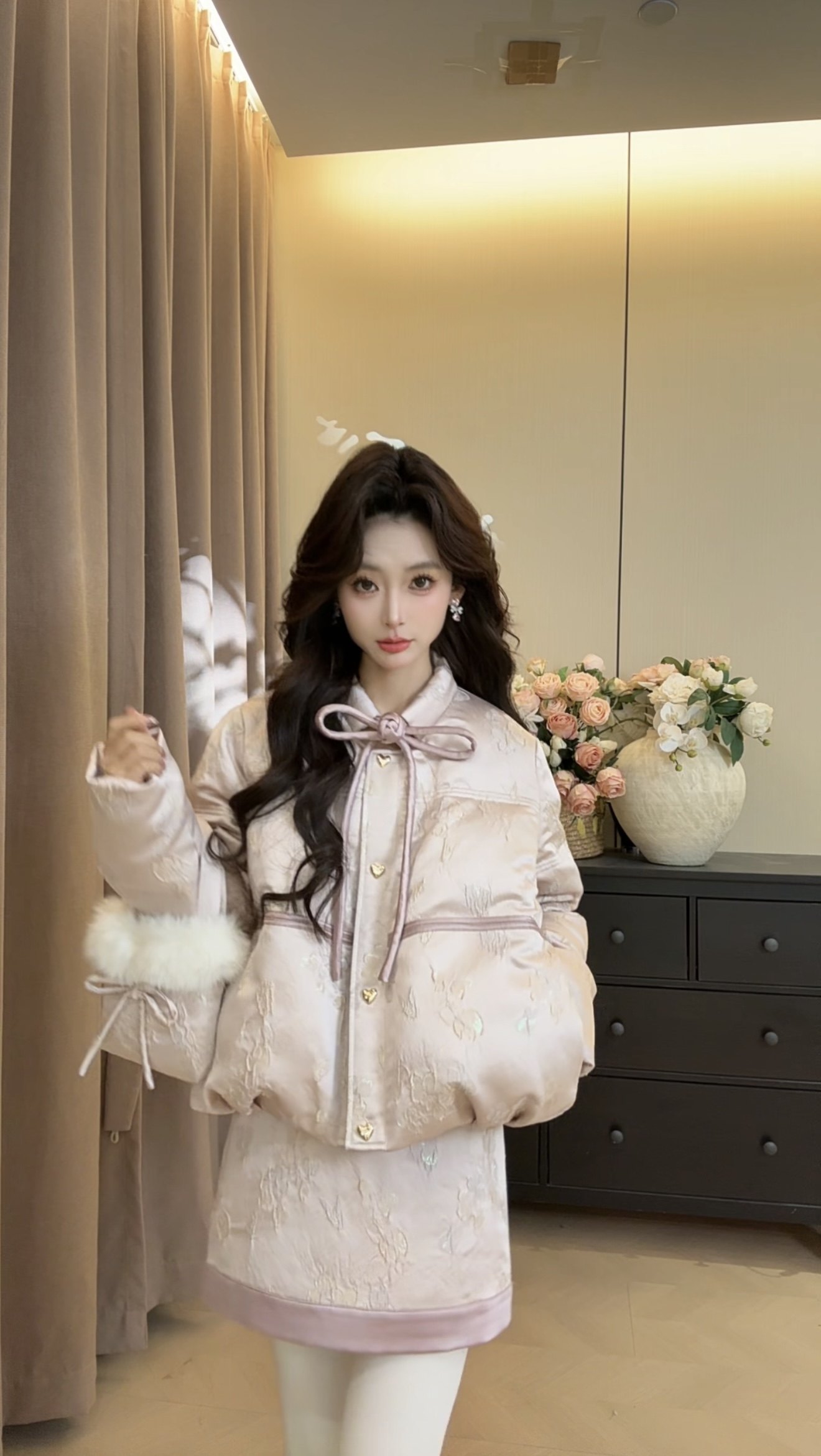 可可可欣【缓缓生香羽绒套装】女装洋气时尚休闲原创小众老钱风