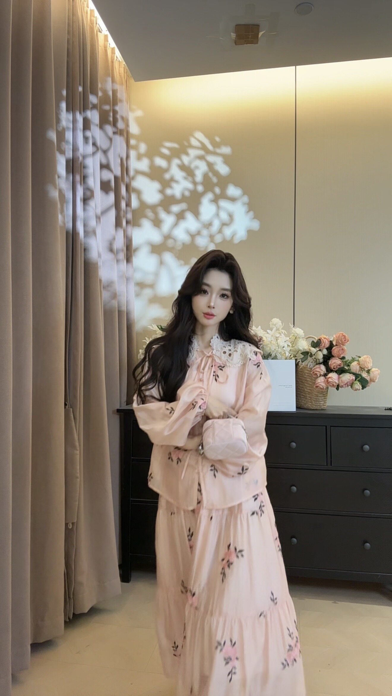 可可可欣【云绣玫瑰套装】品质女装洋气时尚休闲原创小众老钱风