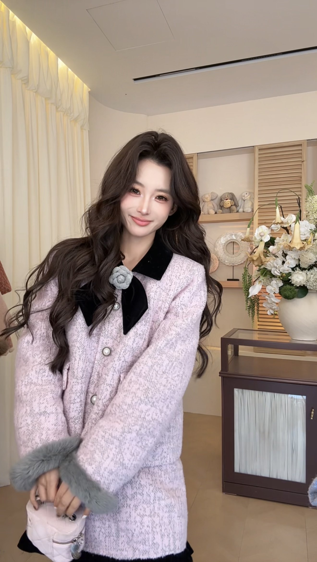 可可可欣【粉樱气泡羽绒套装】女装洋气时尚休闲原创小众老钱风