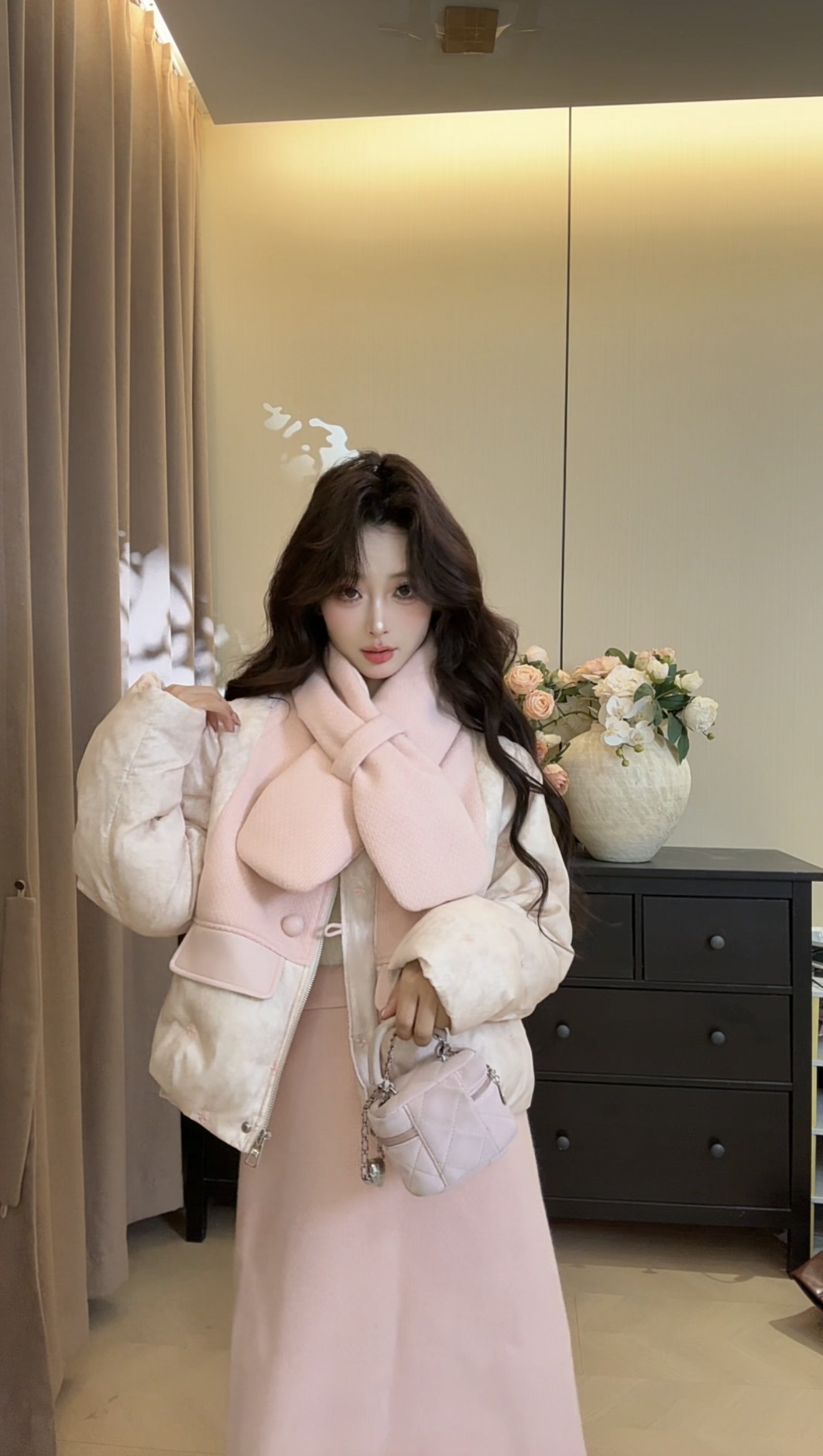 可可可欣【时光暖阳羽绒套装】女装洋气时尚休闲原创小众老钱风