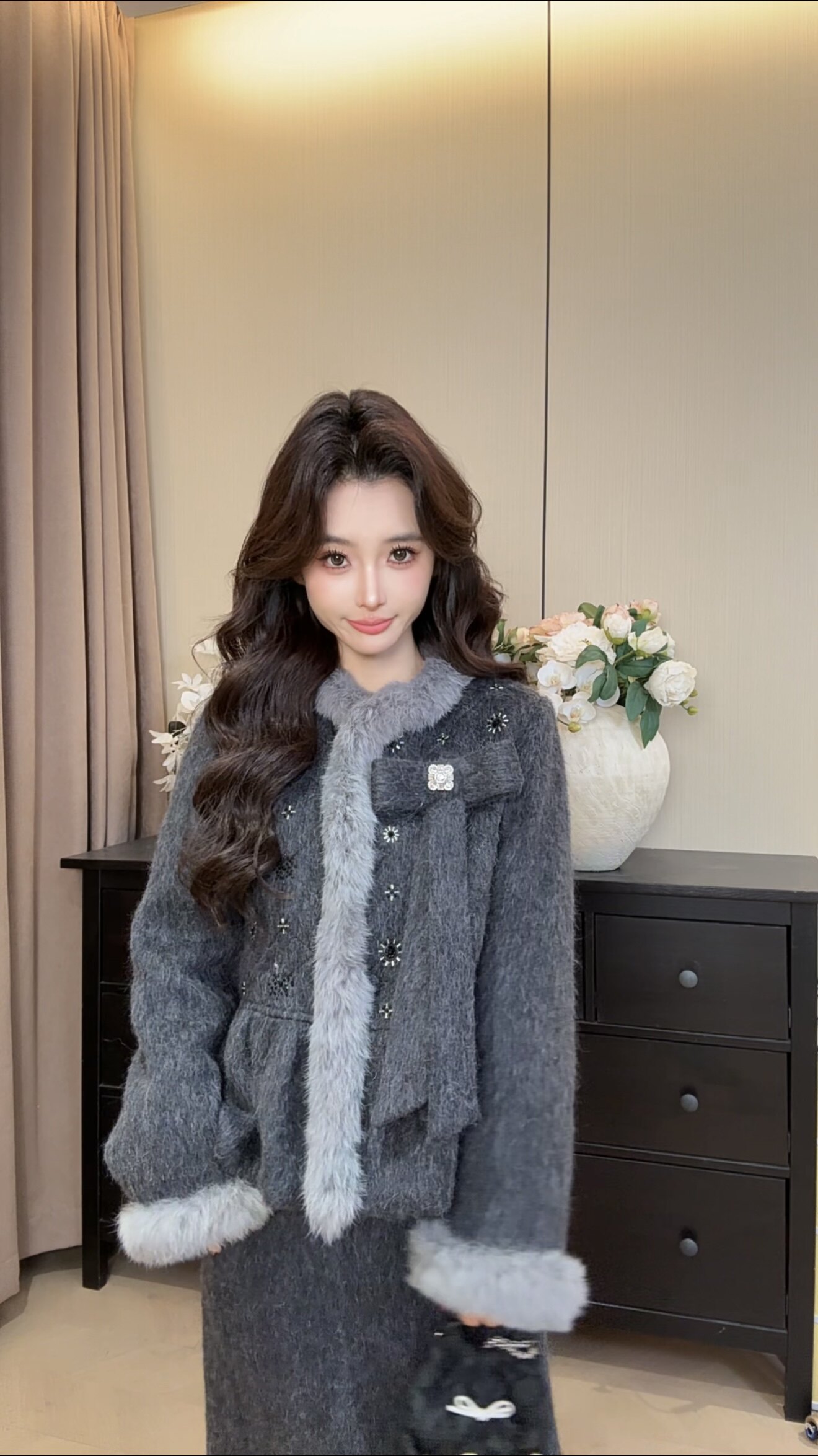 可可可欣【黛西小姐羽绒套装】女装洋气时尚休闲原创小众老钱风