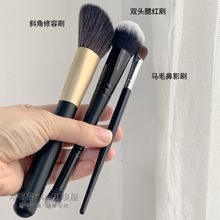 镰刀型修容刷组合鼻影修容刷腮红刷化妆刷斜角侧脸阴影鼻翼刷鼻梁