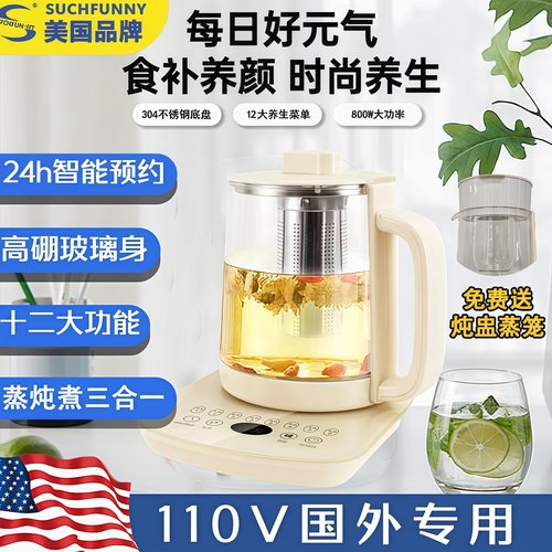 110v出口养生壶多功能煮茶器美国