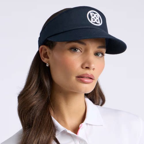 代购GFORE CHAINSTITCH海军蓝logo刺绣空顶高尔夫球帽男女运动帽