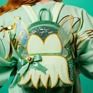 彼得潘 代购 Pan迪士尼 Peter 奇妙仙子亮片迷你背包 Loungefly