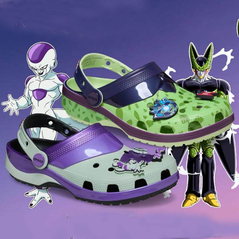 代购卡骆驰Crocs Dragon Ball Z龙珠Z联名款沙鲁洞洞鞋凉鞋男女鞋