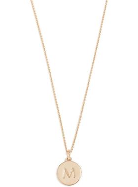 代购kate spade NEW YORK女士项链简约优雅精致百搭金色圆形吊坠
