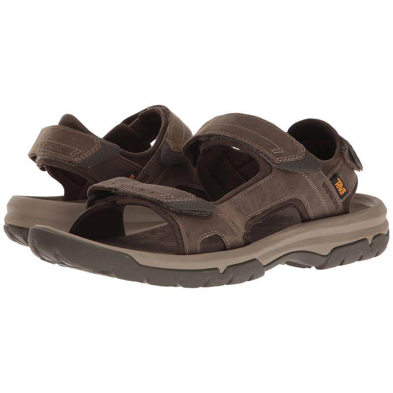 代购Teva太哇男士凉鞋透气轻便缓震支撑稳定皮革鞋面三重魔术贴