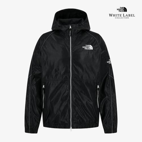 海外代购THE NORTH FACE/北面男士运动茄克连帽黑色户外休闲