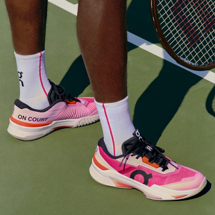 正品代购ON THE ROGER Pro Fire昂跑樱花粉色男女专业硬地网球鞋
