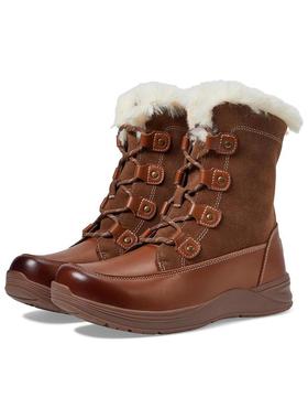 代购propet女士雪地靴防污处理缓震支撑足弓防滑系带拉链侧边