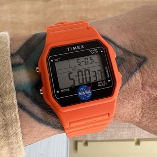 代购Timex X NASA Artemis天美时联名款数字显示男女休闲运动手表
