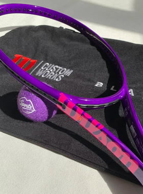 代购WILSON Blade 100 V9威尔胜紫晶霓虹定制专业比赛训练网球拍