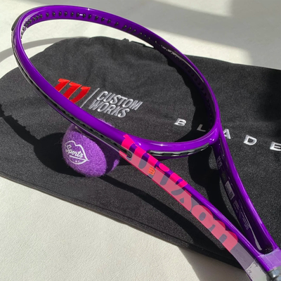 代购WILSON Blade 100 V9威尔胜紫晶霓虹定制专业比赛训练网球拍