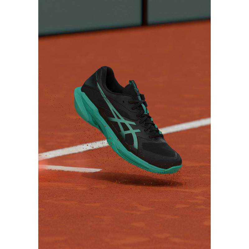 海外代购Asics/亚瑟士男士网球鞋防滑耐磨低帮系带红土场 - 实物图