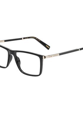 代购Chopard男士眼镜框方形全框黑色金属装饰商务日常眼镜架