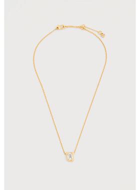 代购kate spade NEW YORK女士项链简约优雅精致时尚金色抛光表面