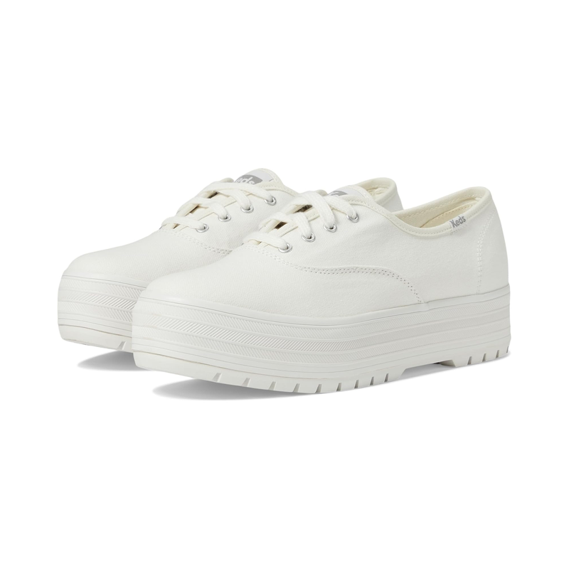 代购Keds女士运动板鞋轻便透气缓震舒适脚感白色帆布材质,运动鞋new,板鞋,淘宝优惠券,粉丝福利购,淘宝优惠卷