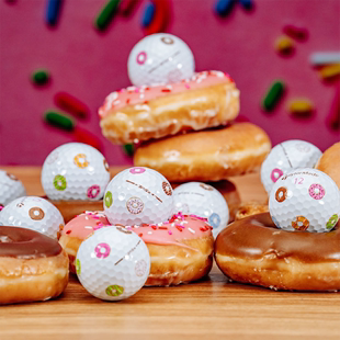 Taylormade Donut泰勒梅甜甜圈印花高尔夫球5层球24新款 Pix TP5