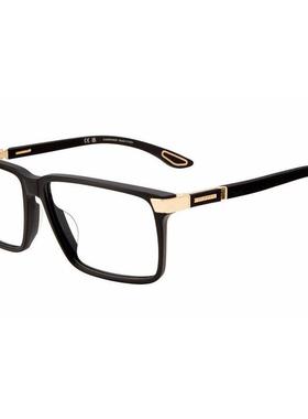 代购Chopard男士眼镜框方形全框黑色金属装饰商务日常佩戴眼镜架