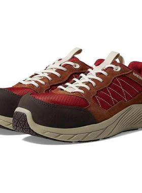 代购Merrell迈乐男士运动板鞋防滑耐磨支撑性缓震红色复合鞋头