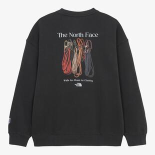 代购THE NORTH FACE北面男士卫衣保暖舒适棉质黑色户外日常外套
