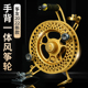 筝友新款 折叠风筝线轮盘专业高档背带手握轮刹车防倒转风筝轮