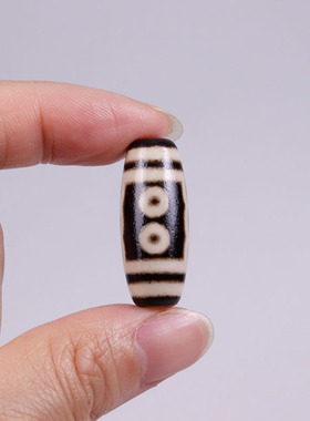 西藏五眼天珠老玛瑙风化包浆圆珠隔珠文玩佛DIY饰品手串配件散珠