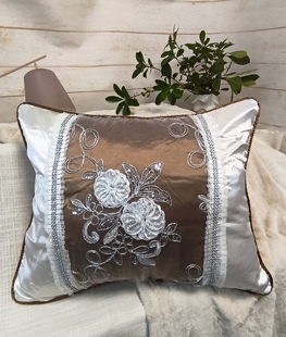 S2孤品欧式重工艺长方形抱枕套45*55客厅沙发寝室床头靠背不含芯