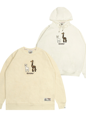 GRAF原创品牌【24Vol.2】指羊驼为长颈鹿毛绒牙刷绣美式帽衫卫衣