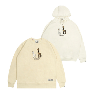 帽衫 指羊驼为长颈鹿毛绒牙刷绣美式 卫衣 24Vol.2 GRAF原创品牌