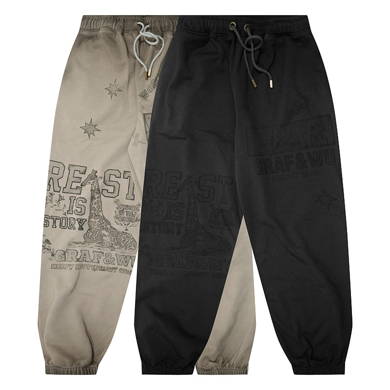 做旧卫裤GRAF&WU时尚都市卫裤