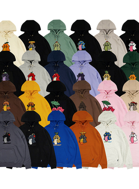 GRAF原创品牌可爱2.0脑洞汉堡樱桃菠萝仙人掌宽松加绒潮卫衣帽衫