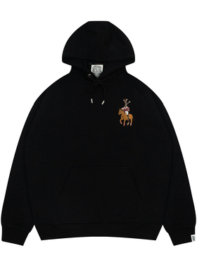 GRAF原创品牌【TheSample】基础采样系列马上有禄长颈鹿600克帽衫