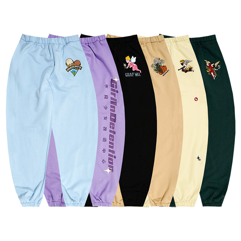 GRAF原创品牌天使女神冰淇淋欧美复古高腰女孩休闲套装多色长裤,女装/女士精品,休闲裤,淘宝优惠券,粉丝福利购,淘宝优惠卷