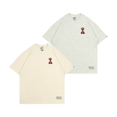 爱心长颈鹿刺绣短袖抱着GRAF