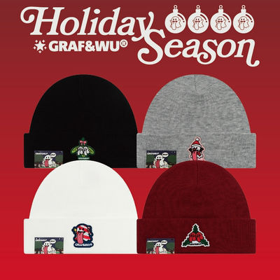 圣诞假日GRAF冷帽毛线帽雪人冷帽